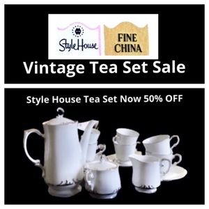 Price is $50% Off Tea Set for 6 - Vintage Style House Embassy Made in Japan